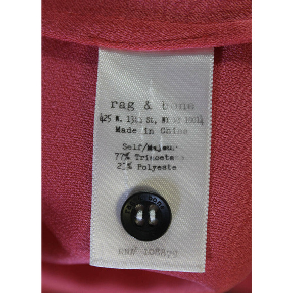 Rag & Bone Sleeveless Mini Casual Dress Pink Red 2 NWOT - Picture 6 of 8